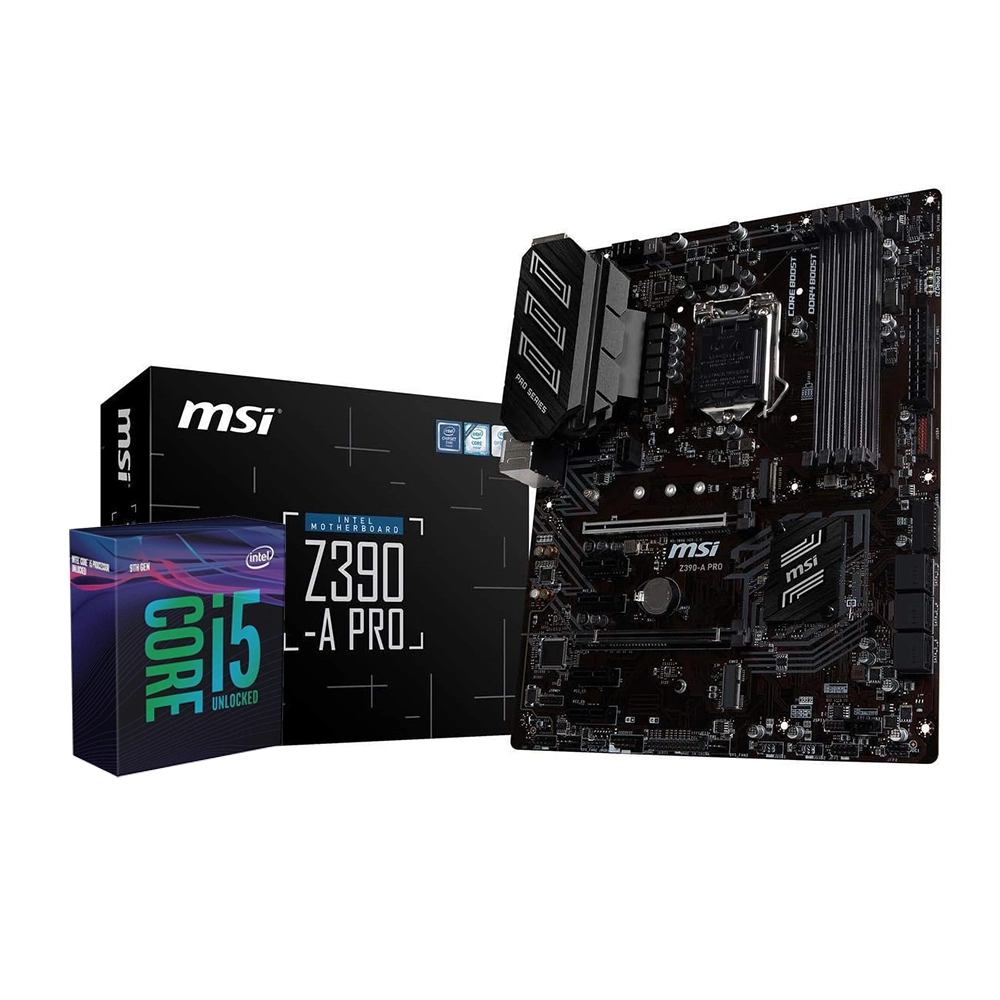 Intel Core i5-9600K + MSI Z390-A PRO LGA1151 USED BUNDLE – Techubme