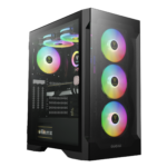 GAMDIAS TALOS E2 ELITE MIDTOWER TG*2 / FAN*3 BLACK CASE
