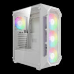 GAMDIAS AURA GC1 ELITE WHITE , MESH RGB MID-TOWER GAMING CASE