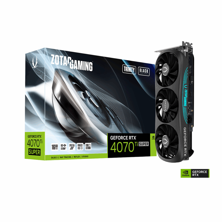 Zotac GeForce RTX 4070 Ti SUPER Trinity 16G Black GDDR6X