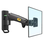 NB-F120 wall mount gas spring monitor arm for 17 to 27 inch LED LCD screens, full motion swivel tilt and rotation