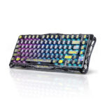 GRAVASTAR Mercury K1 Lite Wireless Mechanical Gaming Keyboard | Transparent Black