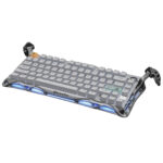 GRAVASTAR Mercury K1 Pro Wireless Alien Mechanical Gaming Keyboard | Silver Gray