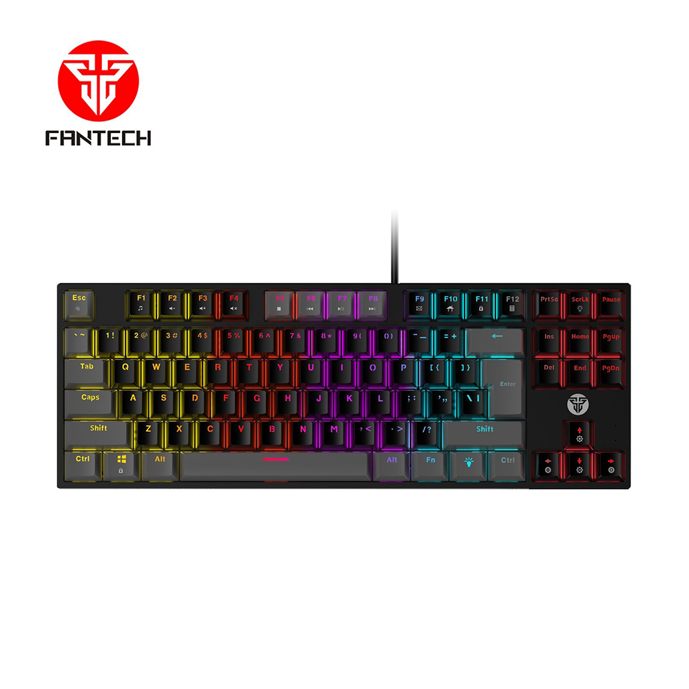 Fantech SUMI MK876V2 Atom87 RGB mechanical wired gaming keyboard black with hot-swappable switches