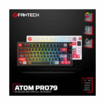 FANTECH MK917 Atom Pro79 mechanical RGB gaming keyboard with Bluetooth, wireless, and wired connectivity in compact layout