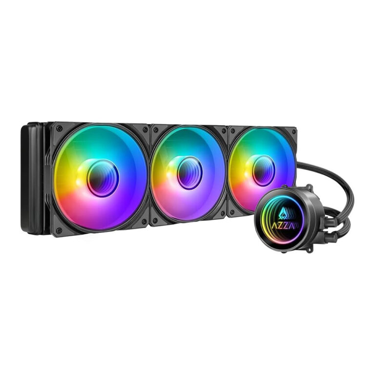 Azza LCAZ-360C-ARGB Liquid CPU Cooler – 360mm AIO with Triple ARGB Fans, High Performance Cooling – Techubme Lebanon