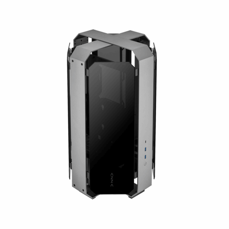 AZZA OPUS 809 Vertical Black Gaming Case with Tempered Glass and PCIe 4.0 Riser Cable