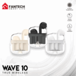 Fantech Wave 10 TW10 TWS Wireless Earbuds – Compact Bluetooth Earbuds with Mic and Charging Case for Gamers in Lebanon