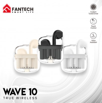 Fantech Wave 10 TW10 TWS Wireless Earbuds – Compact Bluetooth Earbuds with Mic and Charging Case for Gamers in Lebanon