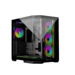 Jungle Leopard AS1 Black Gaming Case with 4 RGB Galaxy Fans – TechubMe Lebanon