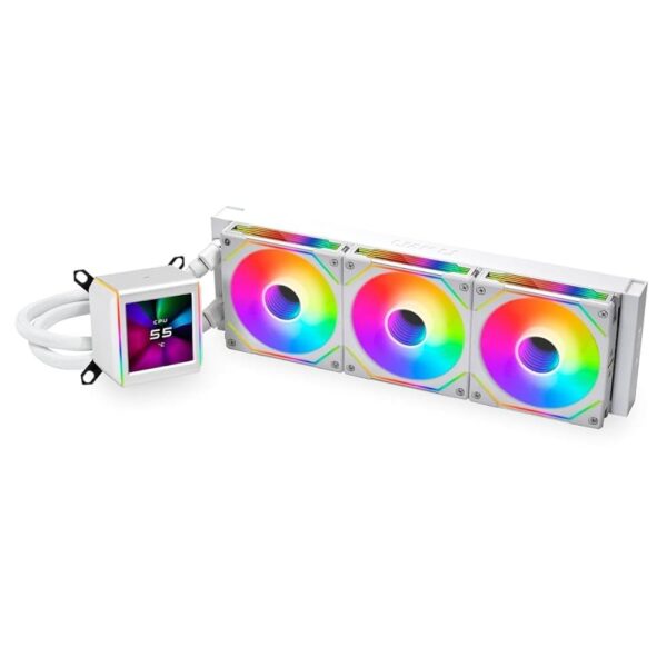 Lian Li Galahad II LCD 360 All-in-One ARGB CPU Liquid Cooler – White Edition with Customizable LCD Display for Gaming PCs in Lebanon