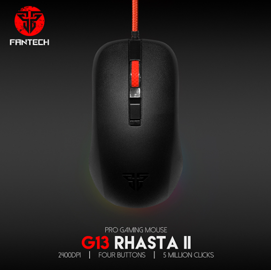 Fantech G13 RHASTA II RGB Wired Gaming Mouse – 2400 DPI Precision and RGB Lighting for Gamers in Lebanon