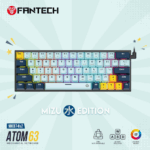 Fantech MK874V2 ATOM63 MIZU Edition Wired Mechanical Keyboard with RGB Lighting in Navy Blue – Built for Gamers in Lebanon