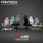 Fantech OC-A258 Office Chair – Mint Edition Ergonomic Desk Chair with Adjustable Height and Lumbar Support for Workspaces in Lebanon
