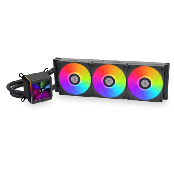 Lian Li Galahad II LCD 360 All-in-One ARGB CPU Liquid Cooler – Black Edition with LCD Display for Gaming PCs in Lebanon