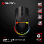 FANTECH WG7V2 CRYPTO II black wireless gaming mouse – lightweight and lag-free performance for Lebanese gamers