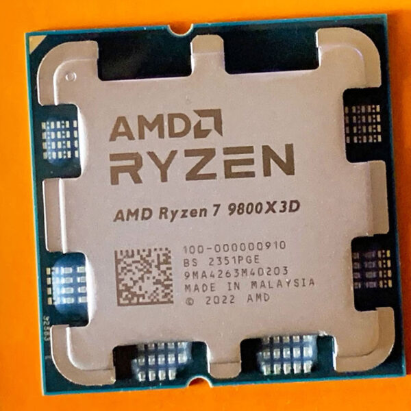 AMD Ryzen 7 9800X3D Processor with 3D V-Cache and 8 Cores – Built for Gaming Performance on AM5 Platform