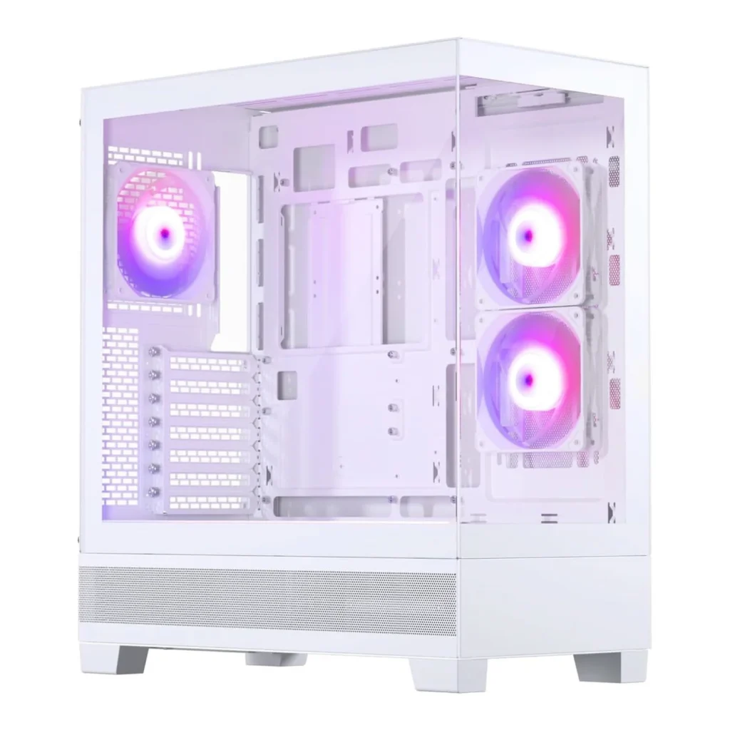 Phanteks XT523 View White Gaming Case – High-Airflow Mesh Front and Tempered Glass Side Panel – ATX Mid Tower – TechubMe Lebanon