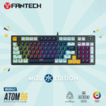 Fantech MK890V2 ATOM96 MIZU Series Mechanical Gaming Keyboard in Navy Blue – Compact Full-Size RGB Keyboard for Gamers in Lebanon