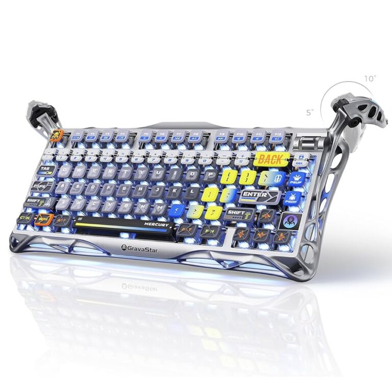 GravaStar Mercury K1 Pro 75% Mechanical Keyboard – Interstellar Silver Edition with RGB for Gamers in Lebanon