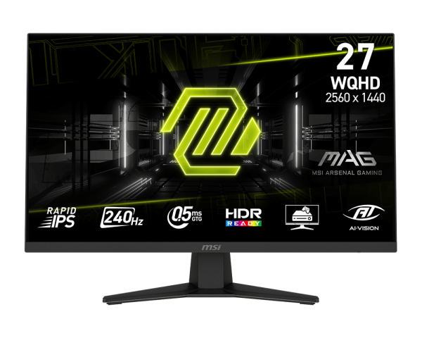 MSI MAG 274QF X24 27-Inch IPS Gaming Monitor – 2K QHD 240Hz, 0.5ms – High-Speed Display for Competitive Gaming – TechubMe Lebanon
