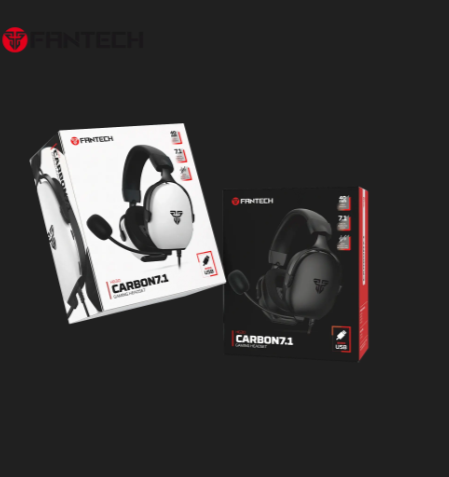 FANTECH HG30 Carbon gaming headset with 7.1 surround sound, RGB lighting, and noise-isolating microphone – available in Lebanon