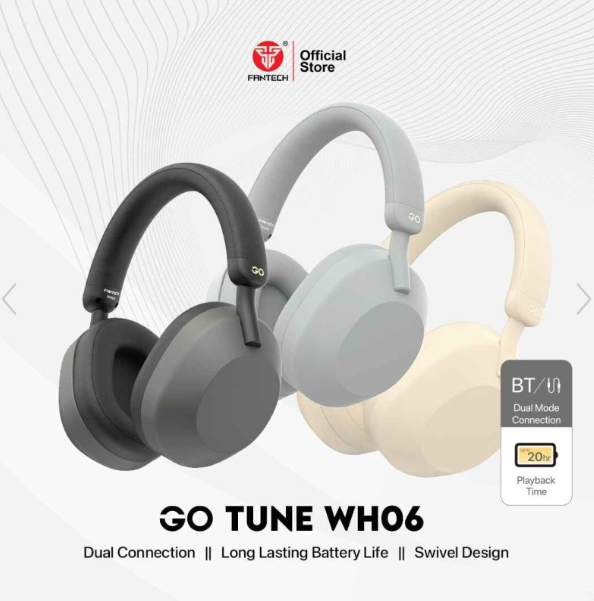 Fantech GO TUNE WH06 Wireless Headphone – Budget Bluetooth Headset with Mic for Music and Calls in Lebanon