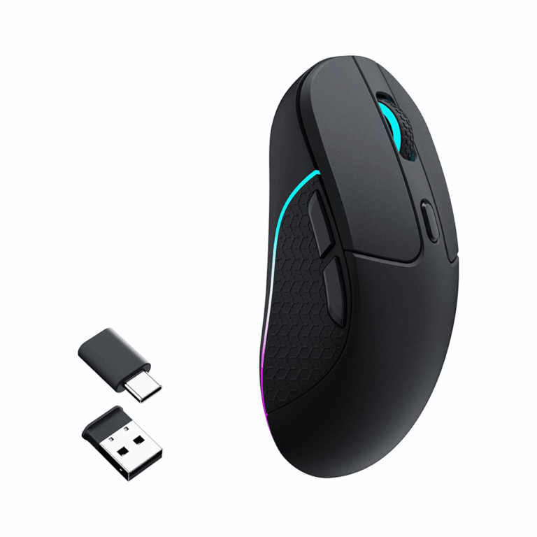 Keychron M3-A1 Wireless RGB Gaming Mouse – Black, PAW3395 Sensor, 26,000 DPI, Bluetooth & 2.4GHz