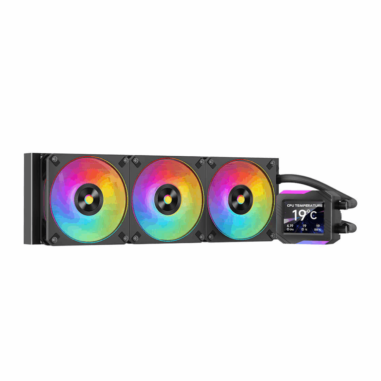 Jungle Leopard Astroshel 360 Black Liquid CPU Cooler with Triple ARGB Fans – Extreme 360mm Radiator Cooling for Gaming Builds in Lebanon