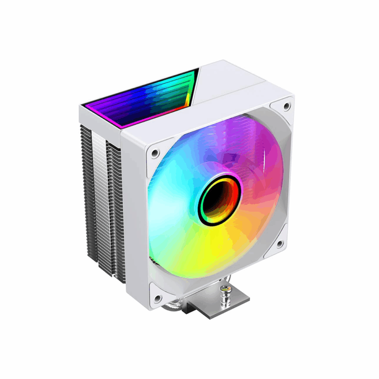 Jungle Leopard KF400 White ARGB Air CPU Cooler with 120 mm Fan – Silent White Tower Cooler for Gaming PCs in Lebanon