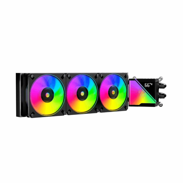 Jungle Leopard Stellar Realm 360 Black Liquid CPU Cooler with Triple ARGB Fans – Powerful 360mm Radiator Cooling for Gaming PCs in Lebanon