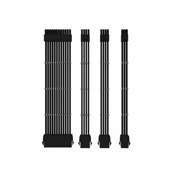 Jungle Leopard Premium Sleeved Modular Extension Cable Kit – Includes 24-Pin, 8-Pin CPU, and PCIe Cables for Custom PC Builds in Lebanon