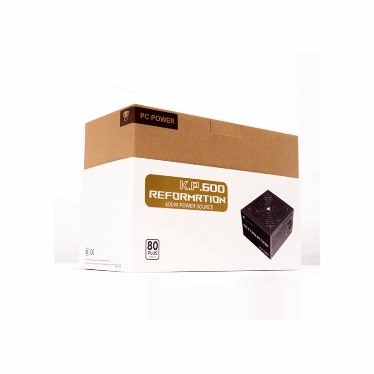 Jungle Leopard KP600 600W 80Plus Bronze Semi-Modular Power Supply Unit – Efficient and Reliable Power for Gaming PCs