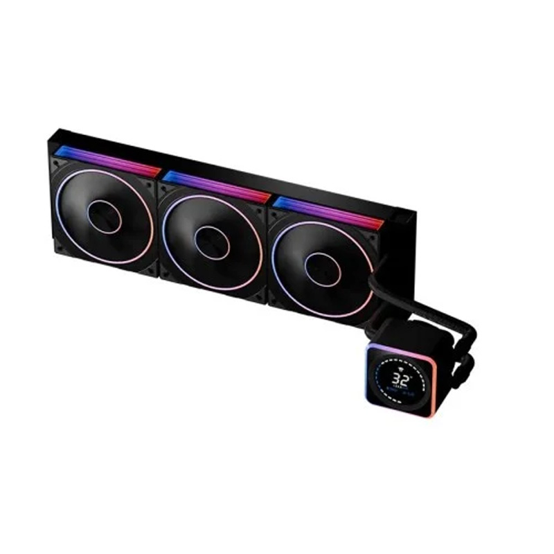 Jungle Leopard Astrobeat 360 Black Liquid Cooler – ARGB Triple Fan Radiator AIO – High-Performance CPU Cooling – TechubMe Lebanon