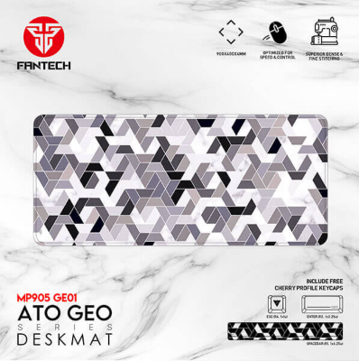 FANTECH ATO GEO MP905 GE01 deskmat with gaming surface and included mechanical keycaps – ideal for gamers and keyboard users in Lebanon