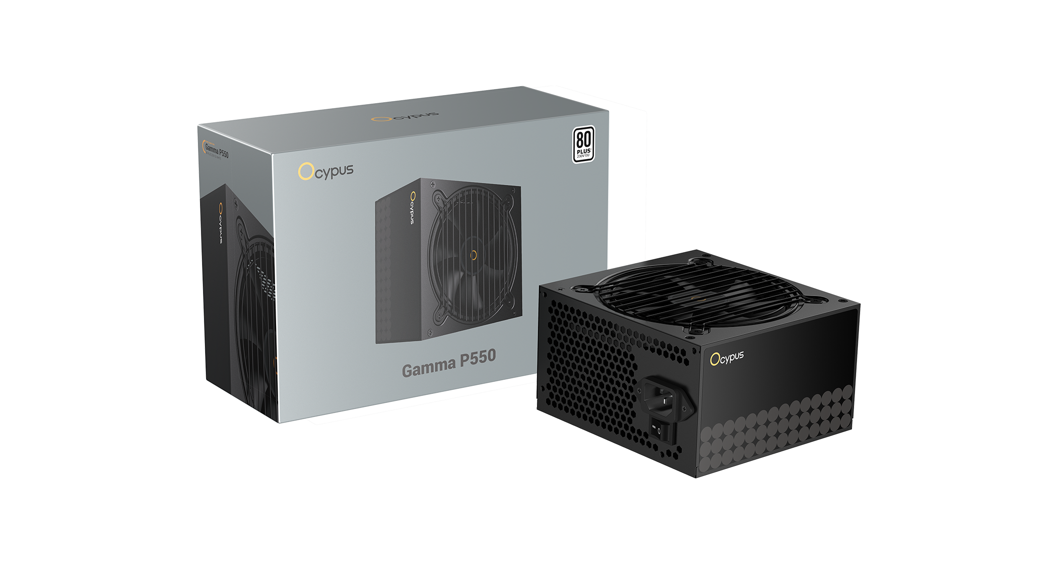 Ocypus Gamma P550 550W 80+ White ATX Power Supply – Reliable Entry-Level Gaming PSU