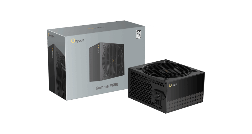 Ocypus Gamma P650 650W 80+ White ATX power supply with 120mm cooling fan – Techubme Lebanon.