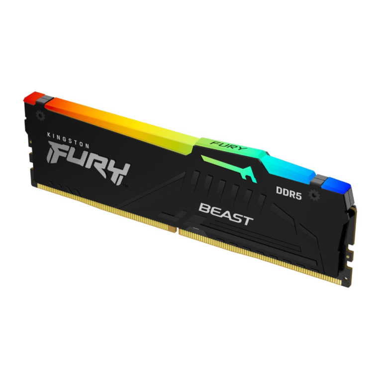 Kingston FURY Beast RGB 16GB DDR5 6000MHz CL30 Gaming RAM KF560C30BBEA/16 Black Memory Module