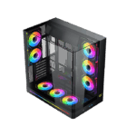 Xigmatek Pano II seamless tempered glass panoramic ARGB gaming PC case at Techubme