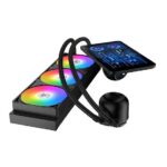 Xigmatek Connect Pro 360 LCD screen ARGB liquid CPU cooler with triple 120mm fans at Techubme