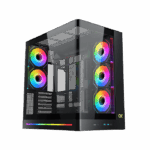Xigmatek Pano II Air ARGB panoramic dual tempered glass gaming case at Techub